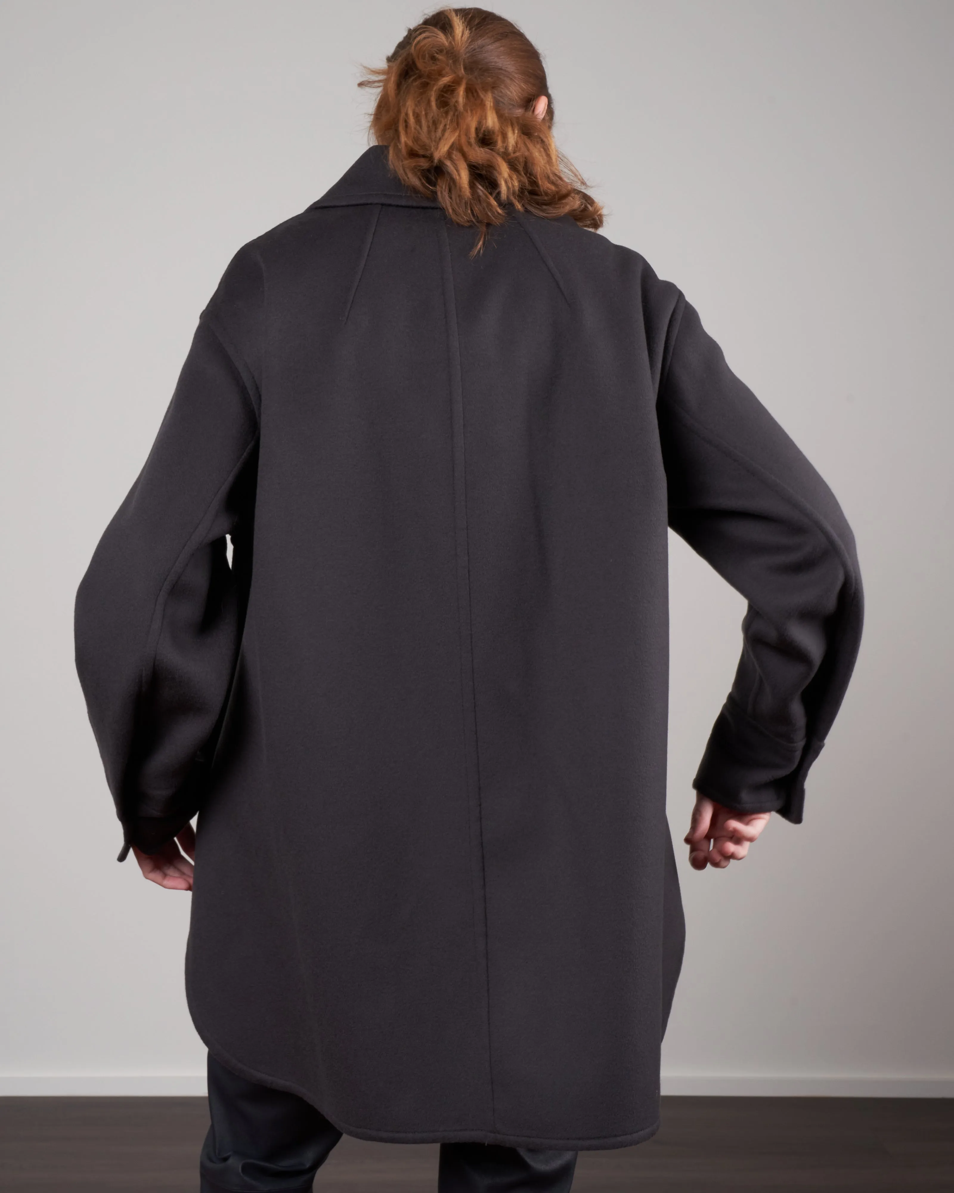 wool jacket - dark grey
