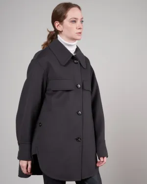 wool jacket - dark grey