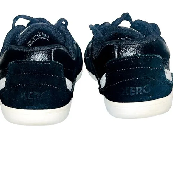 XERO Men's Kelso Sneakers Low Top Barefoot Minimalist Leather Black Size 10