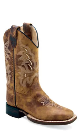YOUTH (3.5-7) BURNT TAN SQUARE TOE BOOT