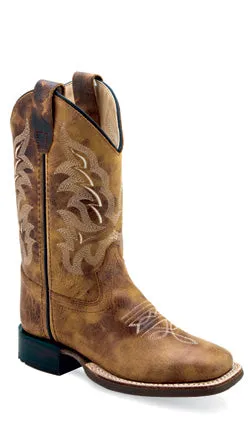 YOUTH (3.5-7) BURNT TAN SQUARE TOE BOOT
